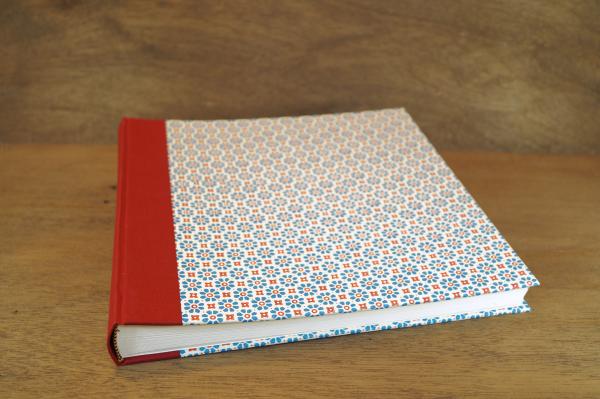 Blue red photo album exclusively handmade in Germany
